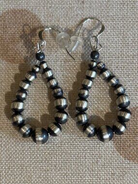 Graduated Sterling Silver Pearl Earrings | 3mm–6mm Beads